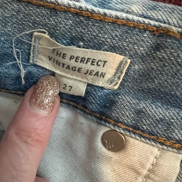 Madewell perfect Vintage Jean Faded Blue size 27 EUC - Picture 6 of 7